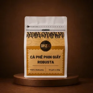 Cà phê phin giấy Robusta Dikedo - 10 phin giấy x 25g